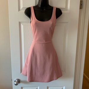 Taupe/light pink brunch dress